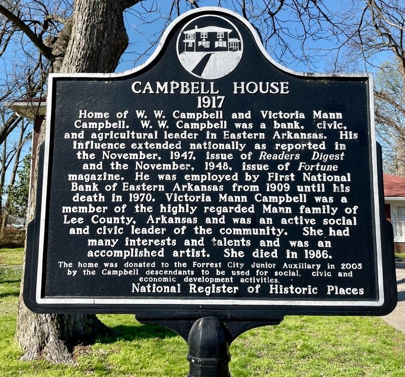 Campbell House Marker. Click for full size. Campbell House Marker image. Click for full size.