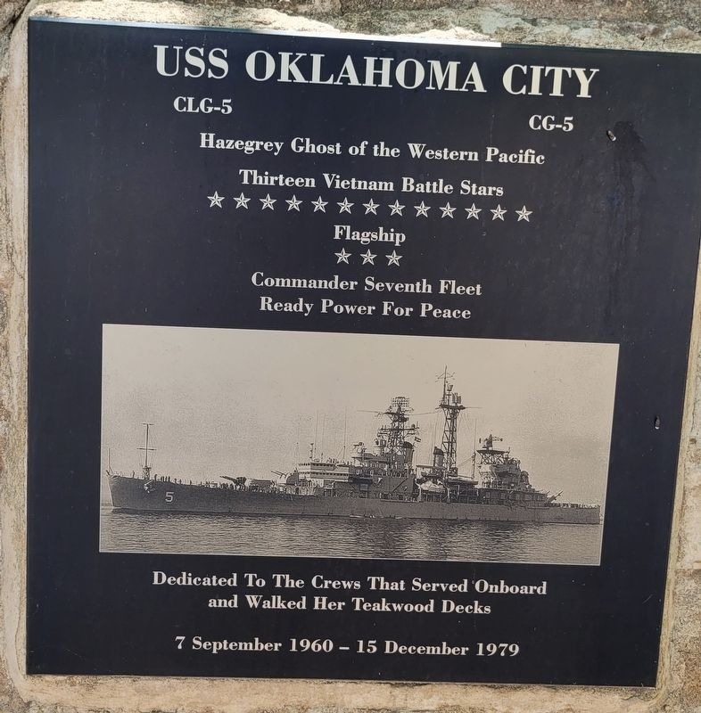 USS Oklahoma City Historical Marker