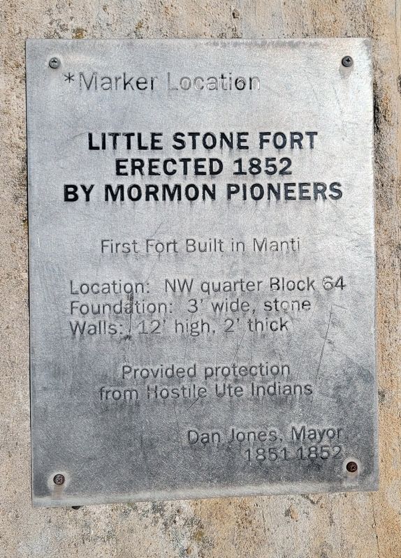 Little Stone Fort Marker. Click for full size. Little Stone Fort Marker image. Click for full size.