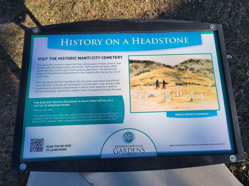 History on a Headstone Marker image. Click for full size.