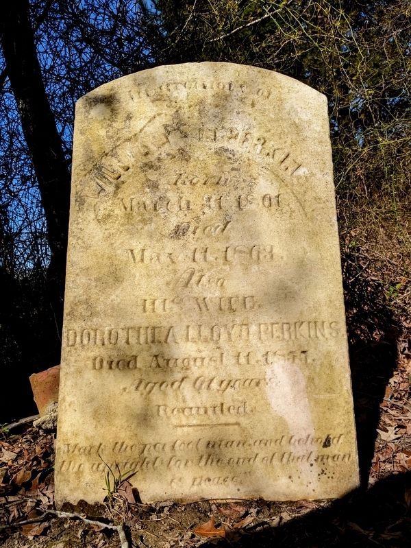 Perkins gravesite. Click for full size. Perkins gravesite image. Click for full size.