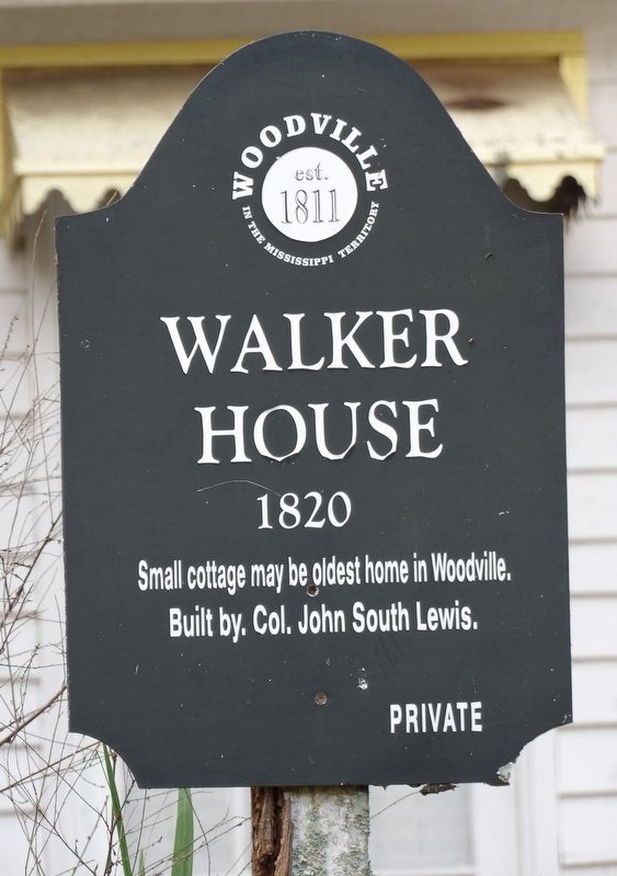 Walker House Marker. Click for full size. Walker House Marker image. Click for full size.