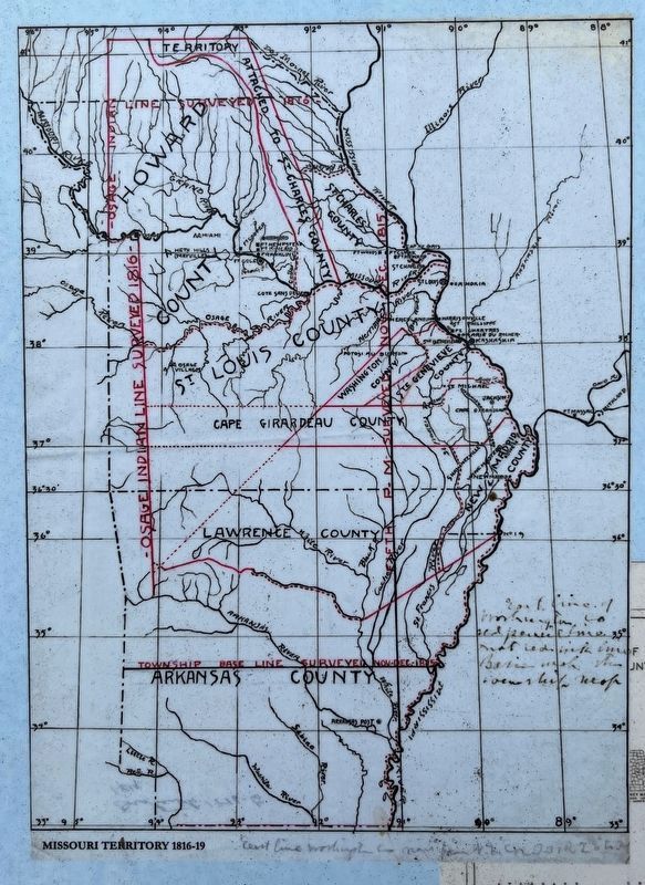 Missouri Territory, 1816-19. Click for full size. Missouri Territory, 1816-19 image. Click for full size.