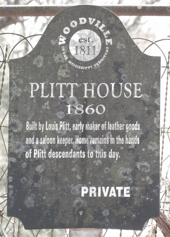 Plitt House Marker image. Click for full size.