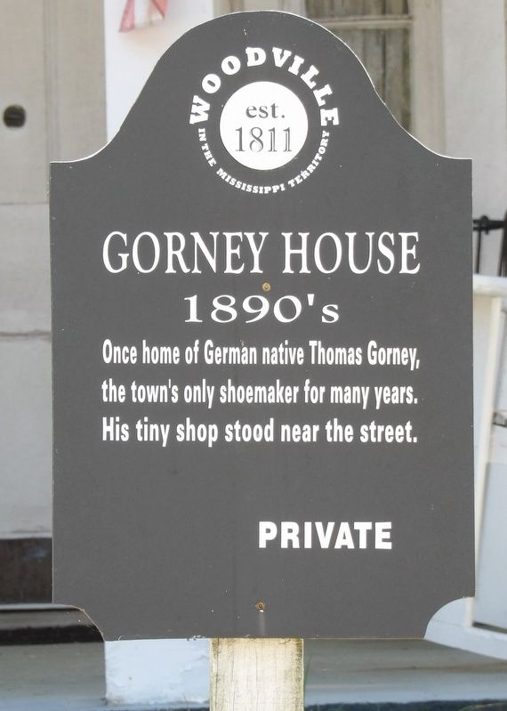 Gorney House Marker. Click for full size. Gorney House Marker image. Click for full size.