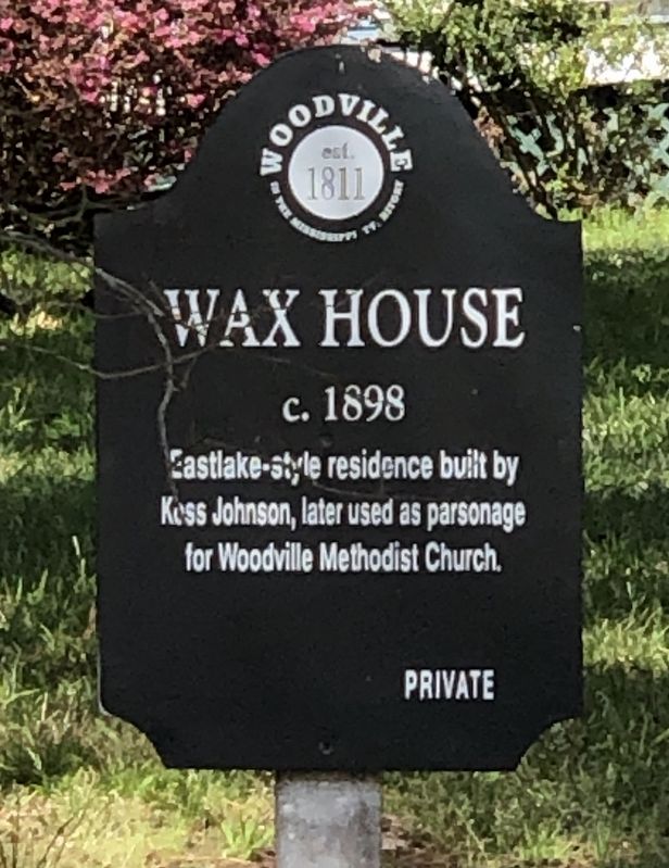 Wax House Marker image. Click for full size.