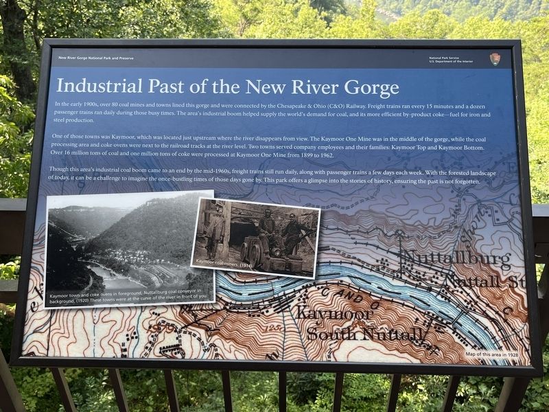 Industrial Past of the New River Gorge Marker image. Click for full size.