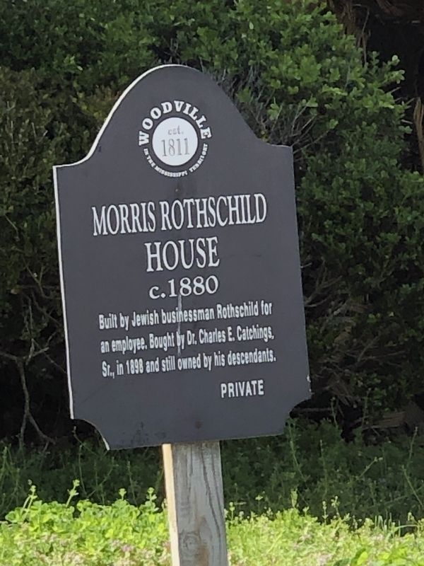 Morris Rothschild House Marker image. Click for full size.