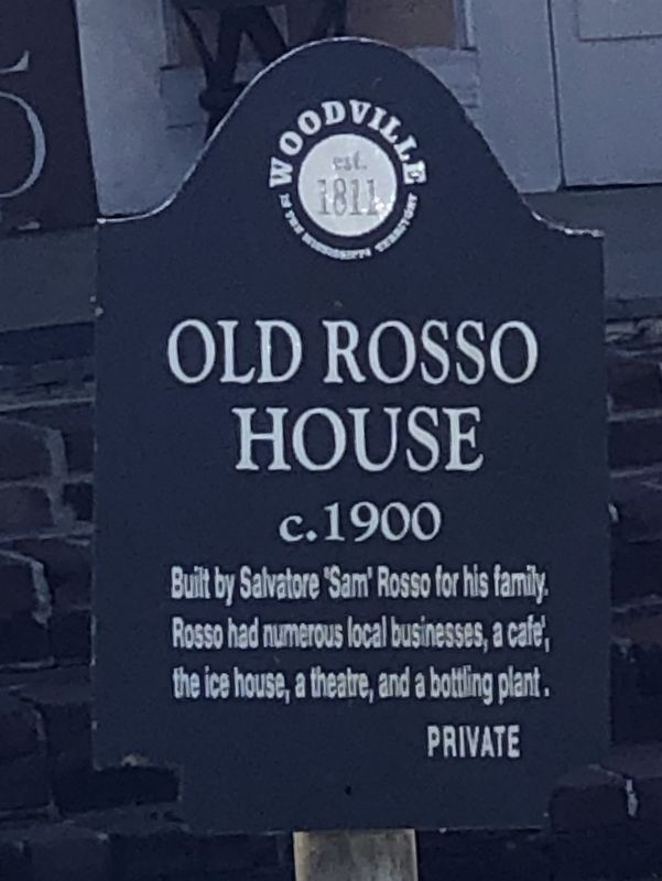 Old Rosso House Marker image. Click for full size.