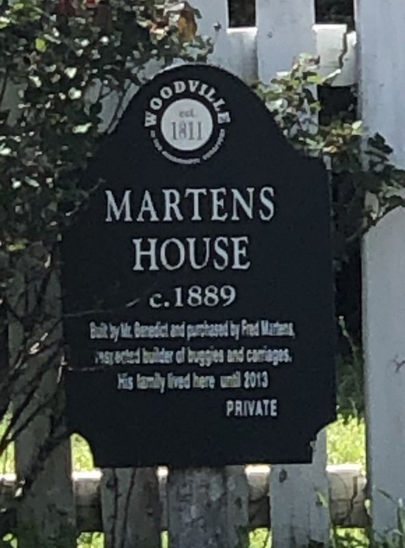 Martens House Marker image. Click for full size.