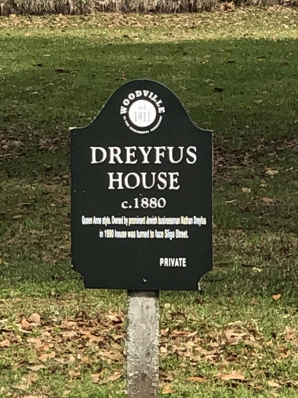 Dreyfus House Marker image. Click for full size.