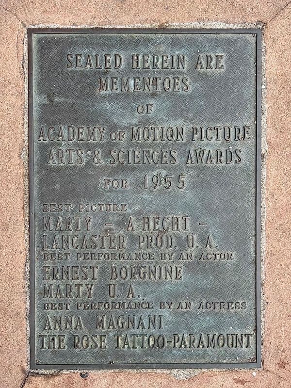 1955 Academy Awards Marker image. Click for full size.