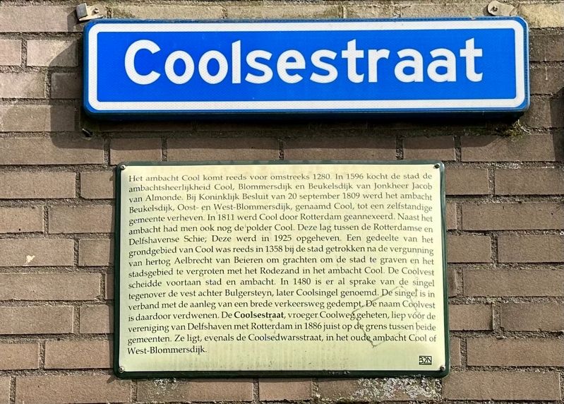 Coolsestraat Marker. Click for full size. Coolsestraat Marker image. Click for full size.