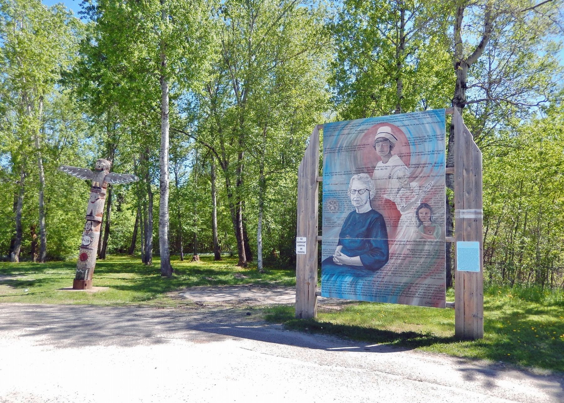 Mary Berglund Mural & Marker image. Click for full size.