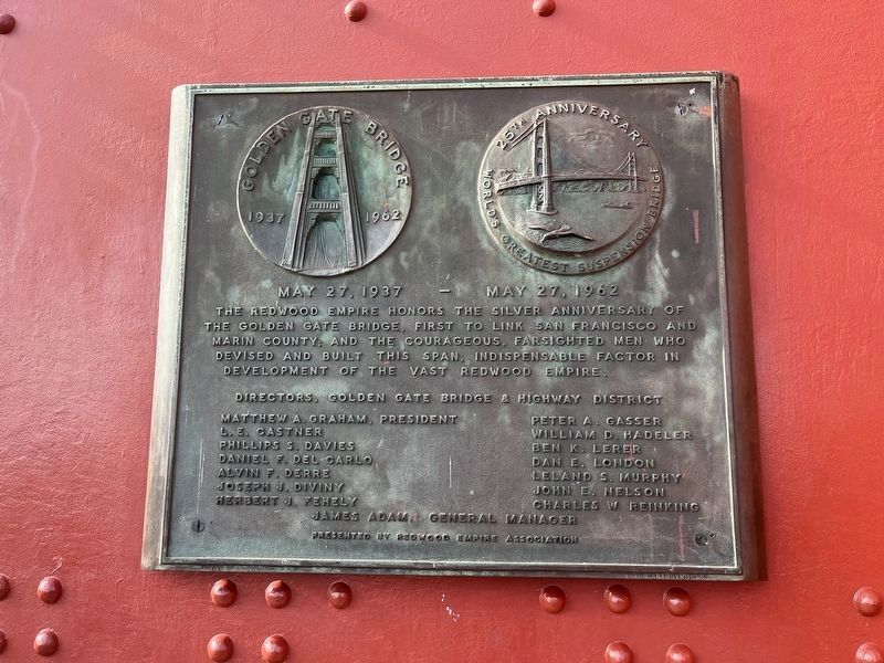 The PG&E Tower anniversary plaque image. Click for full size.