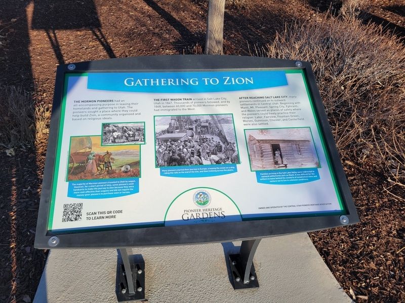 Gathering Zion Marker. Click for full size. Gathering Zion Marker image. Click for full size.