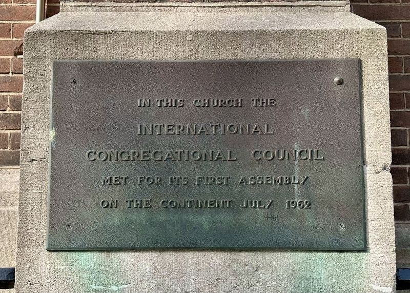 International Congregational Council Marker image. Click for full size.