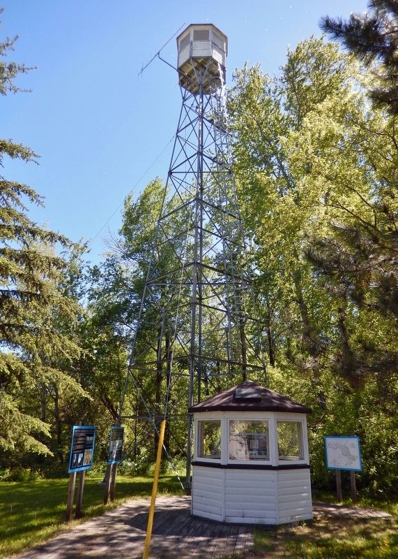 The Bonheur Fire Tower. Click for full size. The Bonheur Fire Tower image. Click for full size.