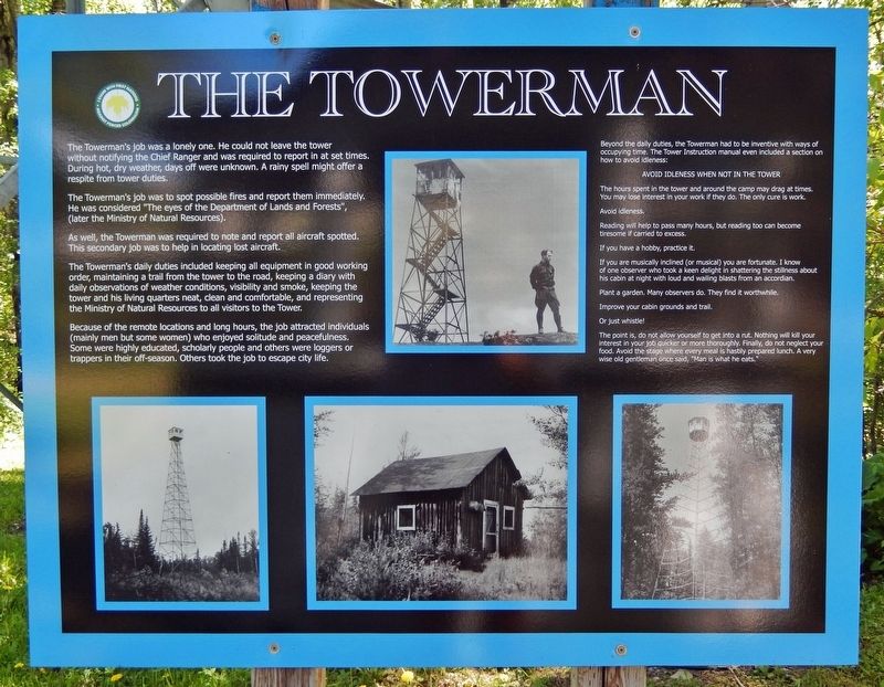 The Towerman Marker. Click for full size. The Towerman Marker image. Click for full size.