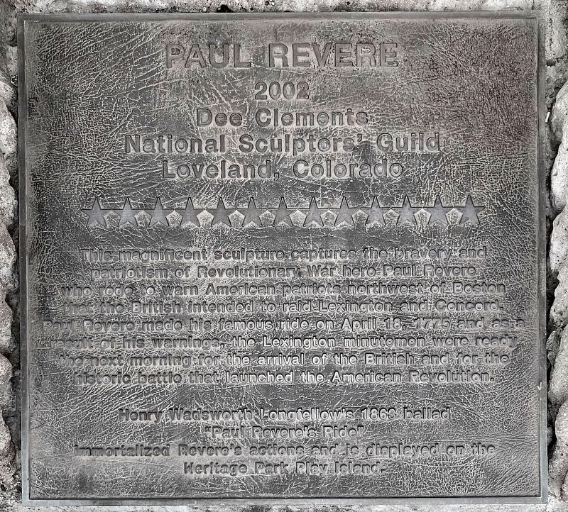 Paul Revere Marker. Click for full size. Paul Revere Marker image. Click for full size.