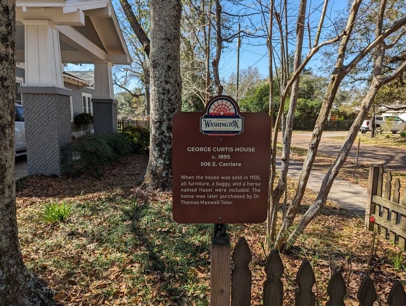 George Curtis House Marker. Click for full size. George Curtis House Marker image. Click for full size.