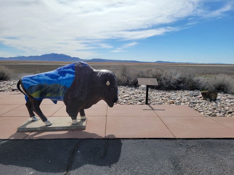 Antelope Island Causeway Marker. Click for full size. Antelope Island Causeway Marker image. Click for full size.