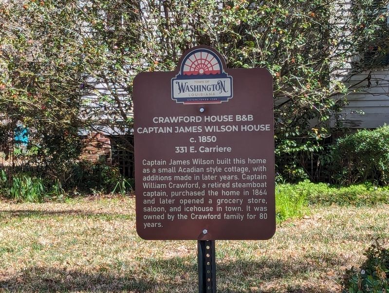 Crawford House B&B / Captain James Wilson House Marker image. Click for full size.