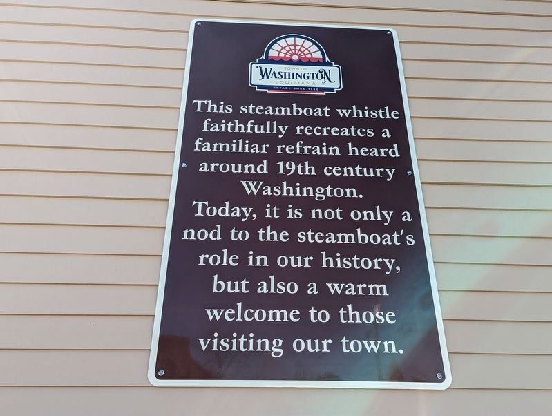 Town of Washington Steamboat Whistle Marker image. Click for full size.