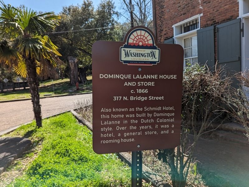 Dominque Lalanne House and Store Marker image. Click for full size.