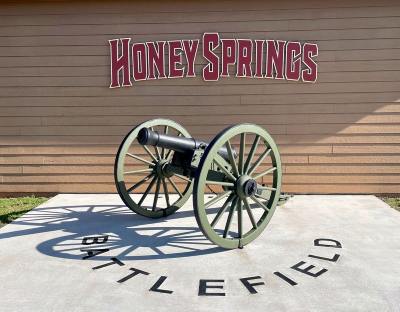 Honey Springs Battlefield Visitors Center image. Click for full size.