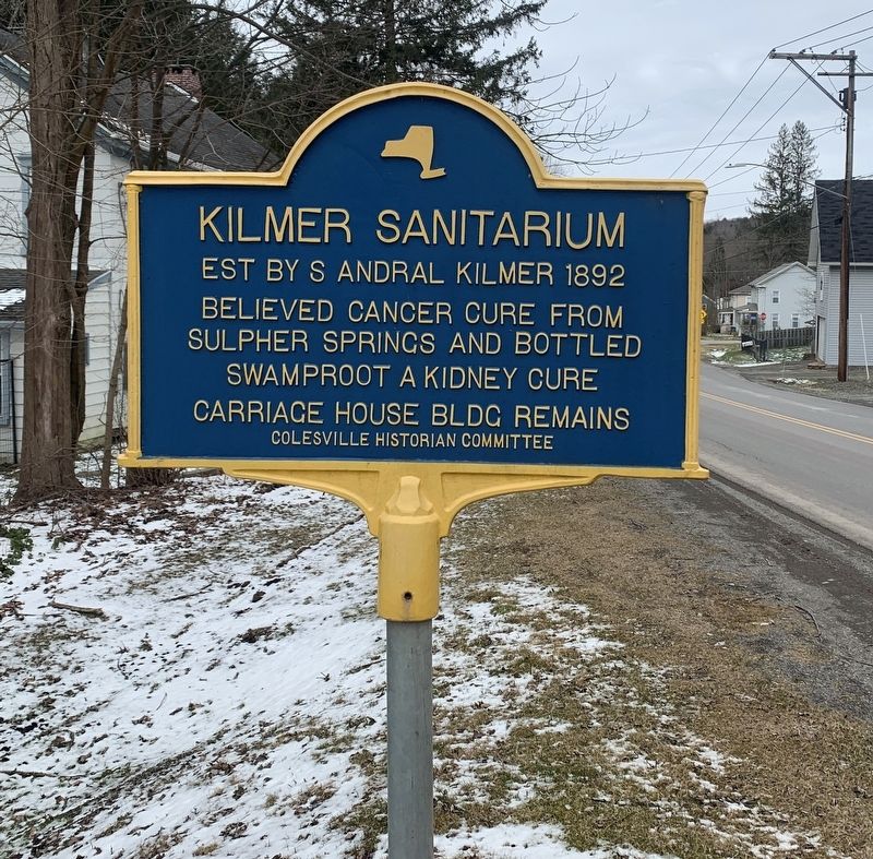 Kilmer Sanitarium Marker. Click for full size. Kilmer Sanitarium Marker image. Click for full size.