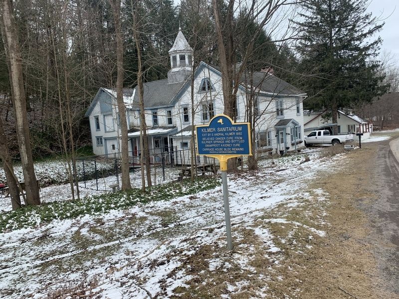 Kilmer Sanitarium Marker. Click for full size. Kilmer Sanitarium Marker image. Click for full size.