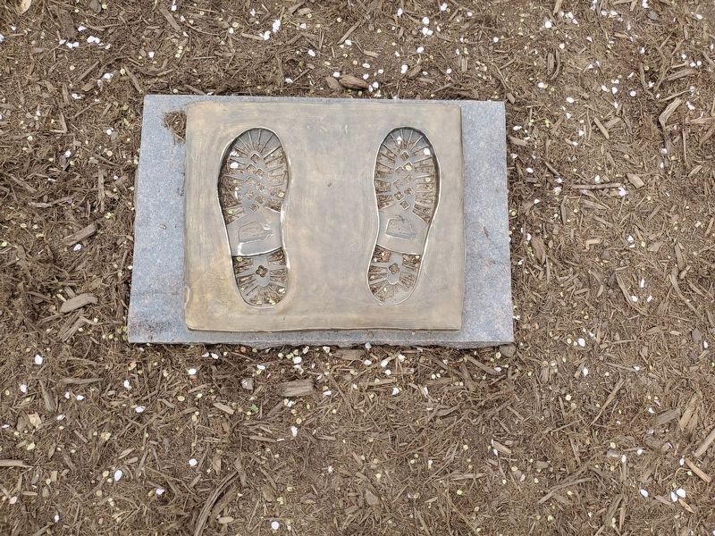 Footprints of Dr. John W. Pilley, Jr.. Click for full size. Footprints of Dr. John W. Pilley, Jr. image. Click for full size.