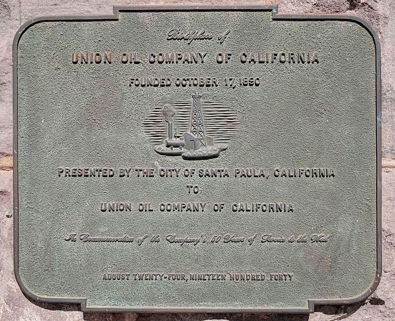Birthplace of Union Oil Company of California Marker image. Click for full size.