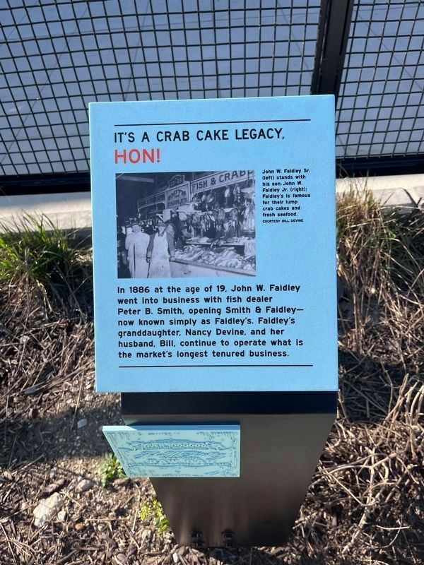 It's a crab cake legacy, hon! Marker. Click for full size. It's a crab cake legacy, hon! Marker image. Click for full size.