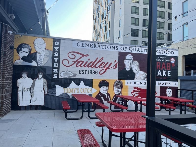 Findlays mural outside of Lexington Market. Click for full size. Findlays mural outside of Lexington Market image. Click for full size.