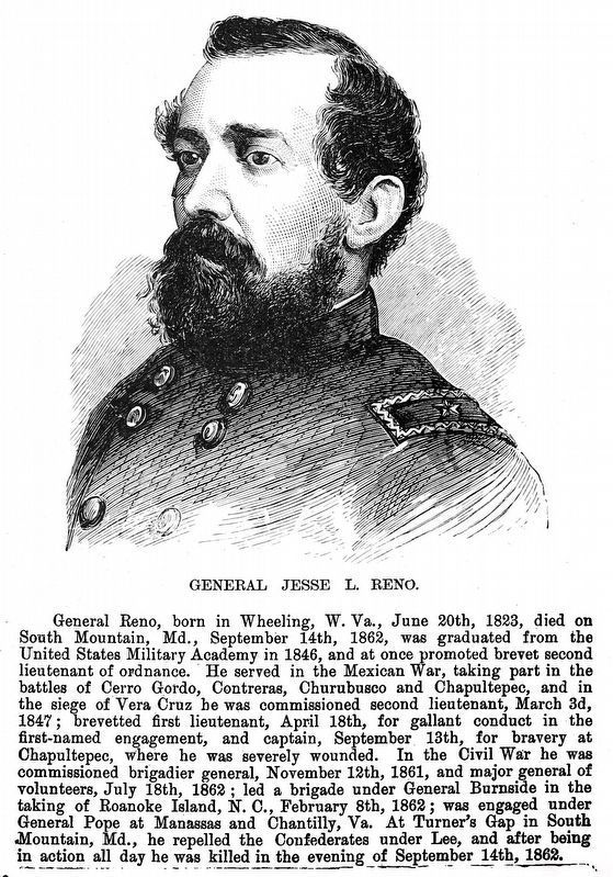 General Jesse L. Reno. Click for full size. General Jesse L. Reno image. Click for full size.