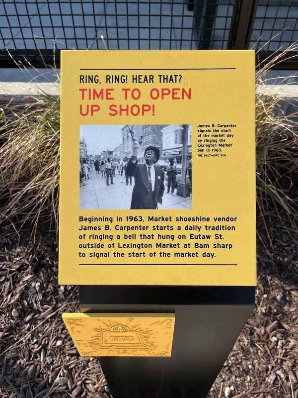 Ring, ring! Hear that? It's time to open up shop! Marker. Click for full size. Ring, ring! Hear that? It's time to open up shop! Marker image. Click for full size.