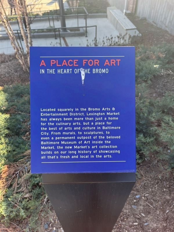 A place for art in the heart of the Bromo Marker. Click for full size. A place for art in the heart of the Bromo Marker image. Click for full size.