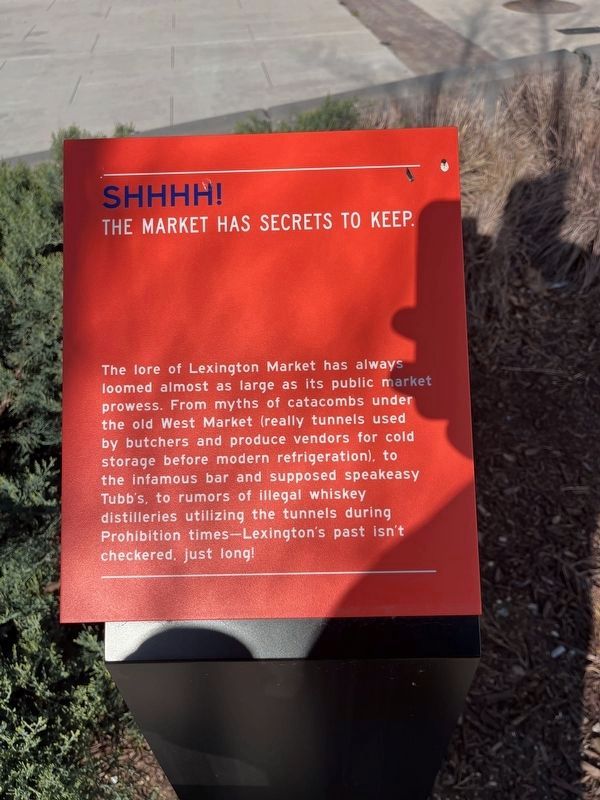 Shhhh! The market has secrets to keep. Marker image. Click for full size.