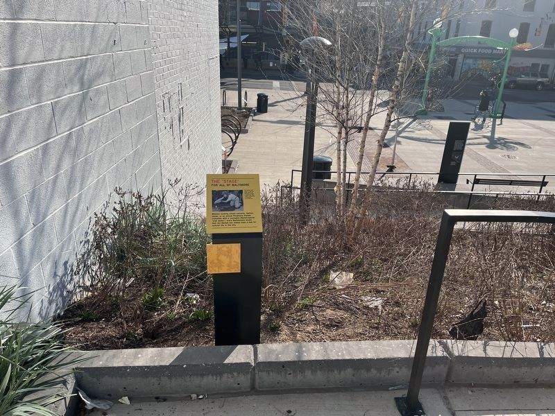 The "stage" for all of Baltimore Marker image. Click for full size.
