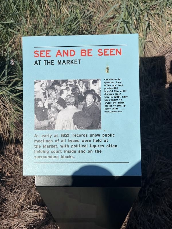 See and be seen at the Market Marker. Click for full size. See and be seen at the Market Marker image. Click for full size.