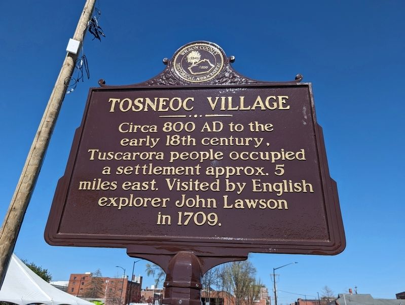 Tosneoc Village Marker image. Click for full size.