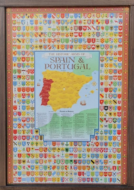The Historic Arms of Spain & Portugal Marker image. Click for full size.