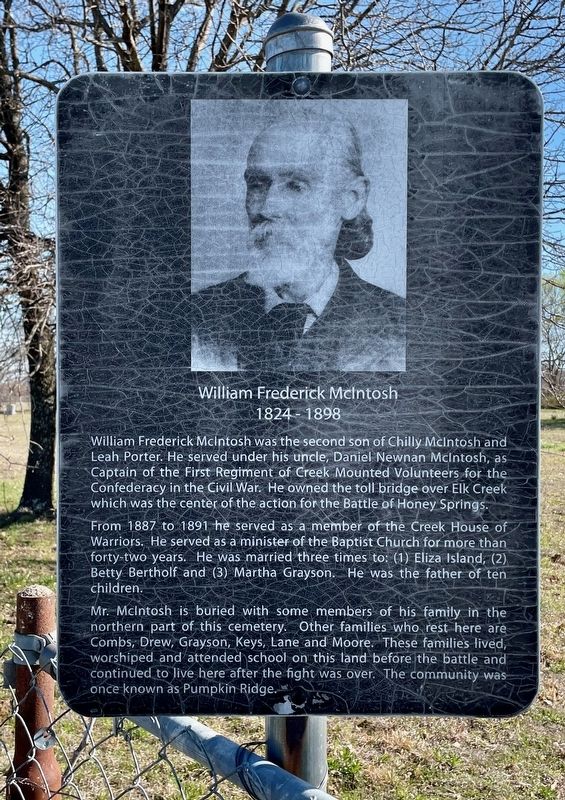 William Frederick McIntosh Marker image. Click for full size.