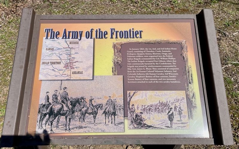 The Army of the Frontier Marker image. Click for full size.