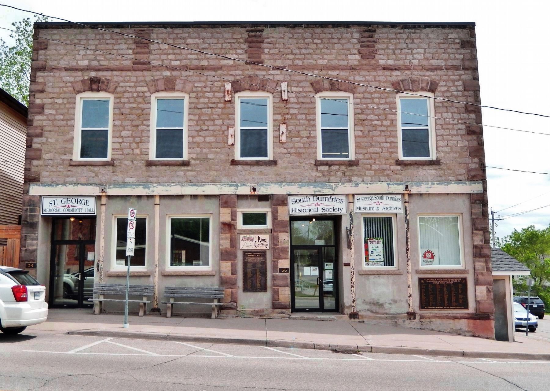 Saint George Community Memorial Hall (<i>west/front elevation</i>) image. Click for full size.