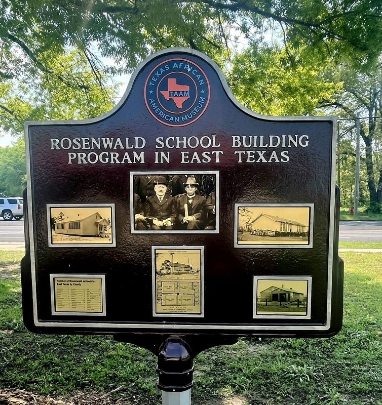 Rosenwald School Building Program in East Texas Marker -Side Two image. Click for full size.