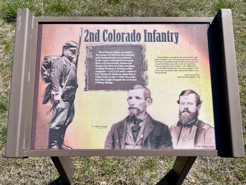 2nd Colorado Infantry Marker image. Click for full size.