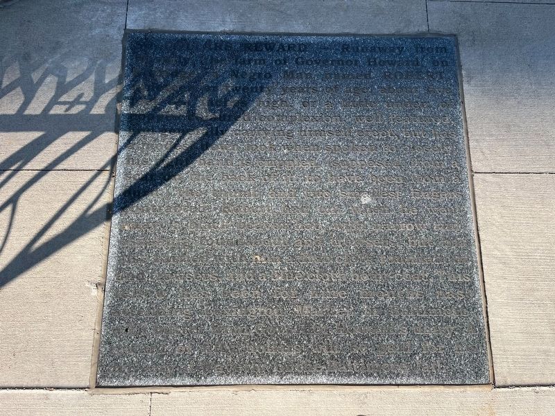 The information set in the sidewalk about Robert image. Click for full size.